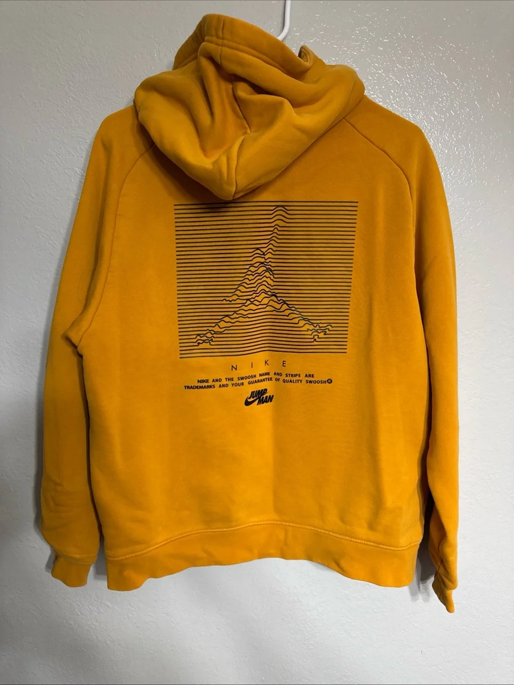 Jordan Men's Mustard Yellow Pullover Hoodie